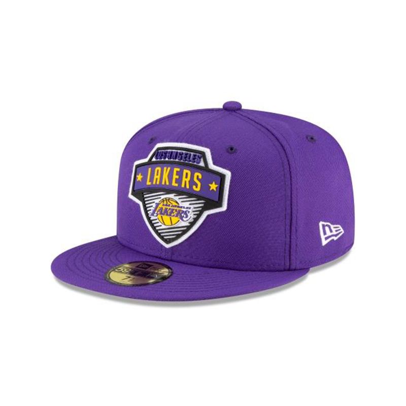 NBA Los Angeles Lakers Tip Off Edition 59Fifty Fitted (HZV6285) - Purple New Era Caps